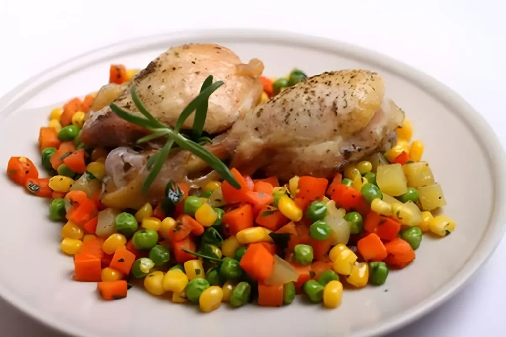 Explore the ease of creating Sheet Pan Chicken Thighs with Spicy Corn, a perfect blend of taste and convenience for any busy weeknight meal.