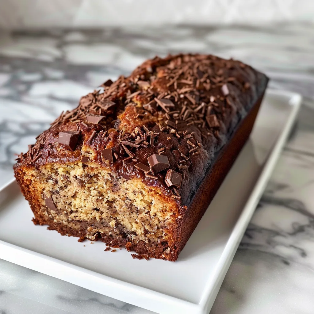 Toasted banana bread slice with coffee